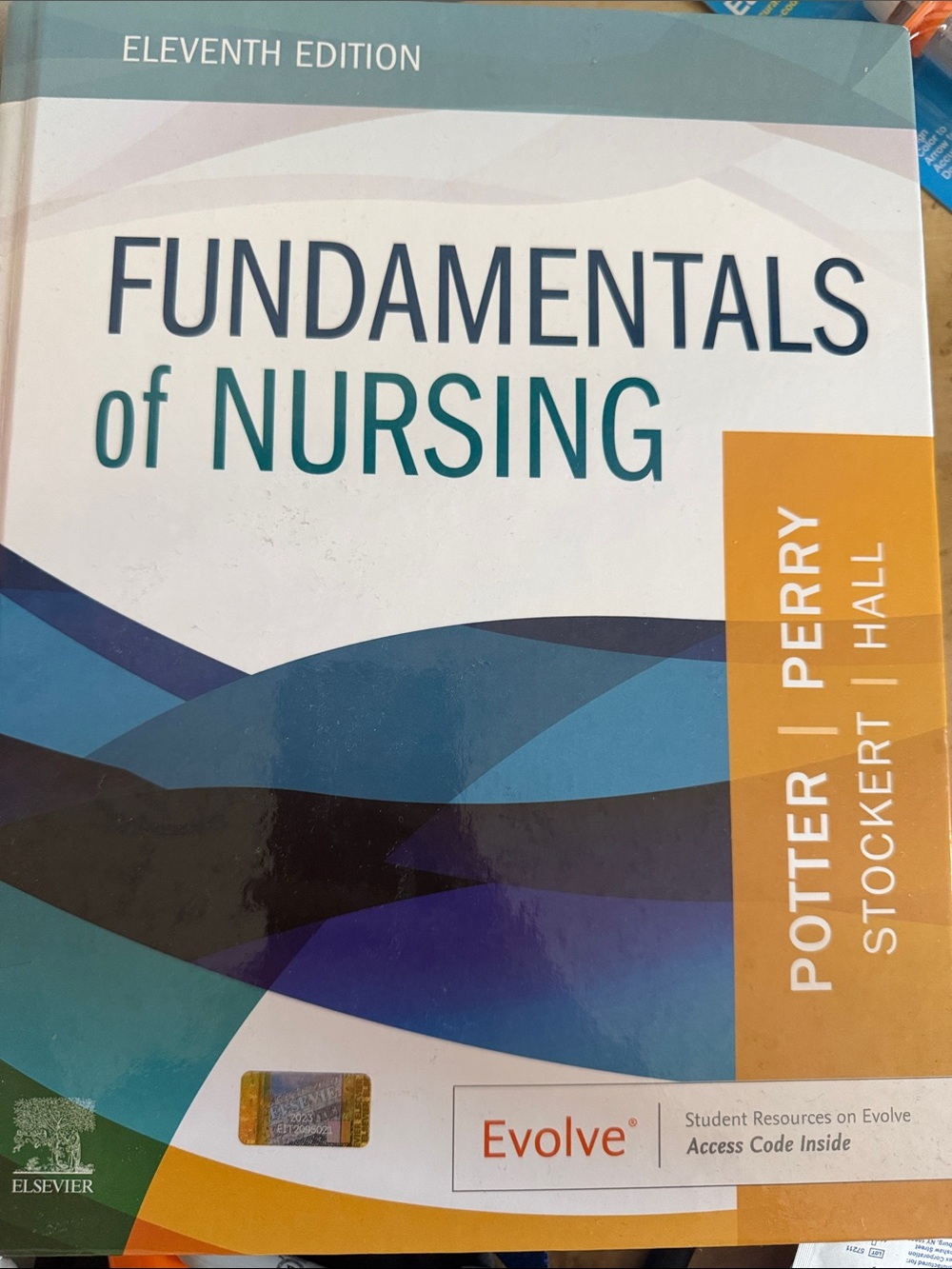 Fundamentals of Nursing Textbook - Teal & Blue Cover